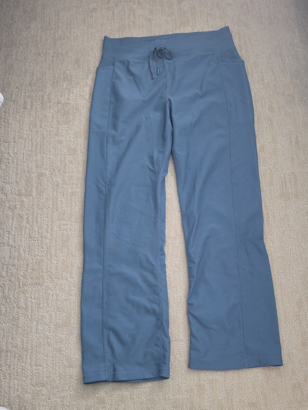 Women's Blue Wide-Leg Drawstring Pants